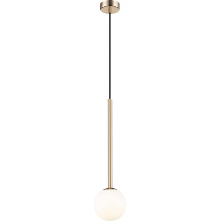 Lampa wisząca Arcturus - kula szklana, francuskie złoto | Zumaline