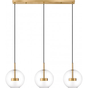 Lampa wisząca ZumaLine Enceladus | 3 szklane kule, LED 84cm
