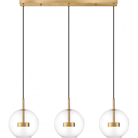 Lampa wisząca ZumaLine Enceladus | 3 szklane kule, LED 84cm