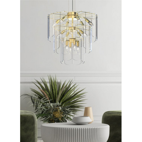 Lampa wisząca szklana Nira 56cm | ZumaLine - Elegancja i styl