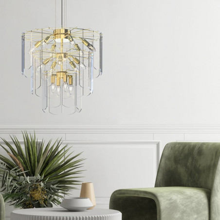 Lampa wisząca szklana Nira 56cm | ZumaLine - Elegancja i styl