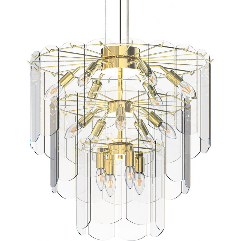 Lampa wisząca szklana Nira 56cm | ZumaLine - Elegancja i styl