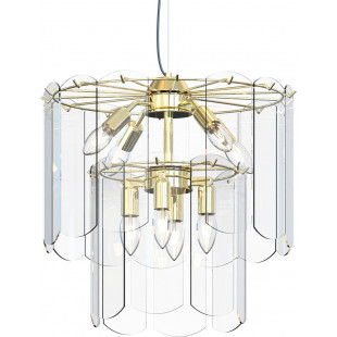 Lampa wisząca Nira szklana złota - ZumaLine | Oświetlenie