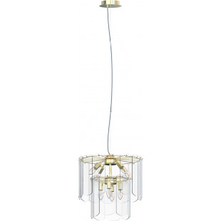 Lampa wisząca Nira szklana złota - ZumaLine | Oświetlenie