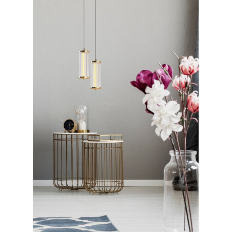 Lampa wisząca Cally LED złota | ZumaLine - Eleganckie oświetlenie