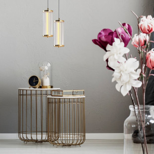 Lampa wisząca Cally LED złota | ZumaLine - Eleganckie oświetlenie