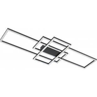 Plafon nowoczesny z kryształkami Ervi LED 102,7x41,5cm czarny Zumaline