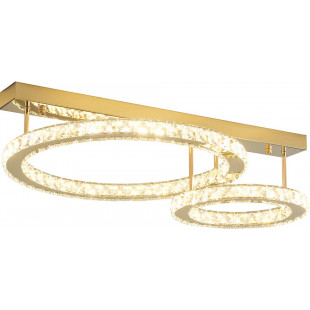 Plafon Złoty z Kryształkami Griona LED 50cm | ZumaLine