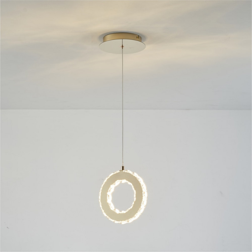 Lampa wisząca Griona LED złota | ZumaLine - Eleganckie oświetlenie