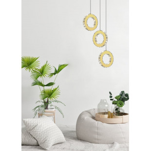 Lampa wisząca Griona LED złota | ZumaLine - Eleganckie oświetlenie