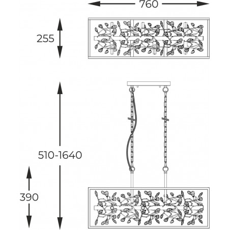 Lampa wisząca Spring złota - kryształowa elegancja | ZumaLine