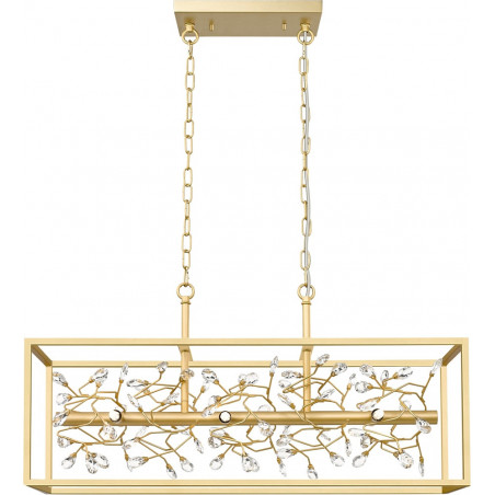 Lampa wisząca Spring złota - kryształowa elegancja | ZumaLine