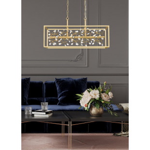 Lampa wisząca Spring złota - kryształowa elegancja | ZumaLine