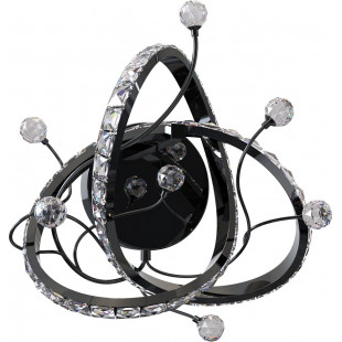 Plafon Maia LED czarny/chrom - ZumaLine | Lampa kryształowa