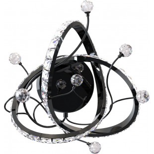 Plafon Maia LED czarny/chrom - ZumaLine | Lampa kryształowa