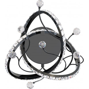 Plafon Maia LED czarny/chrom - ZumaLine | Lampa kryształowa