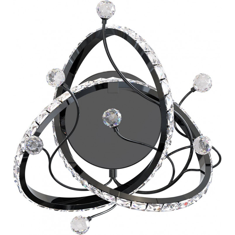 Plafon Maia LED czarny/chrom - ZumaLine | Lampa kryształowa