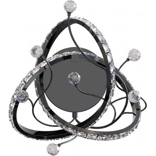 Plafon Maia LED czarny/chrom - ZumaLine | Lampa kryształowa