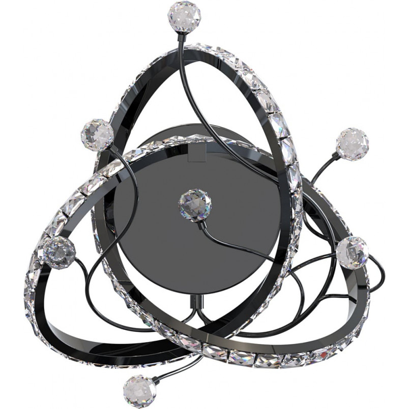 Plafon Maia LED czarny/chrom - ZumaLine | Lampa kryształowa