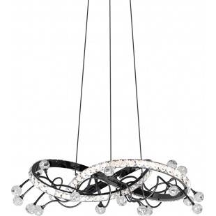 Lampa Maia LED Czarna z Kryształami | ZumaLine - 58cm