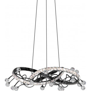 Lampa Maia LED Czarna z Kryształami | ZumaLine - 58cm