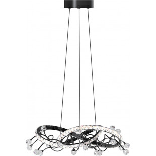 Lampa Maia LED Czarna z Kryształami | ZumaLine - 58cm