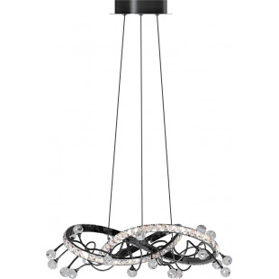 Lampa Maia LED Czarna z Kryształami | ZumaLine - 58cm