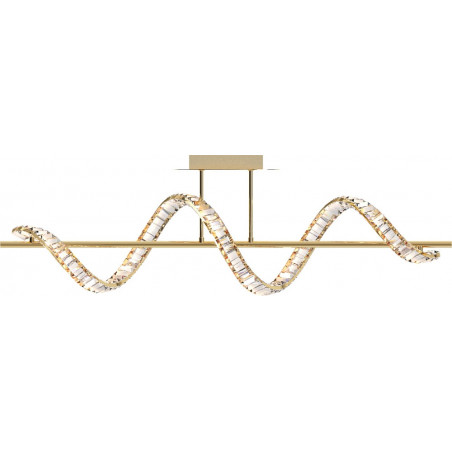 Lampa Sufitowa Kryształowa Złota Athesa LED 60cm - ZumaLine