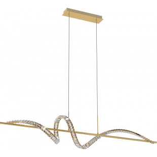 Lampa wisząca kryształowa Athesa LED 150cm złota Zumaline