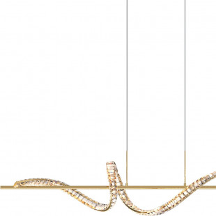 Lampa Kryształowa Złota Athesa LED 150cm | ZumaLine