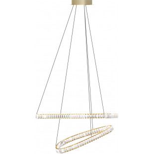 Lampa wisząca kryształowa Athesa LED 80cm złota Zumaline