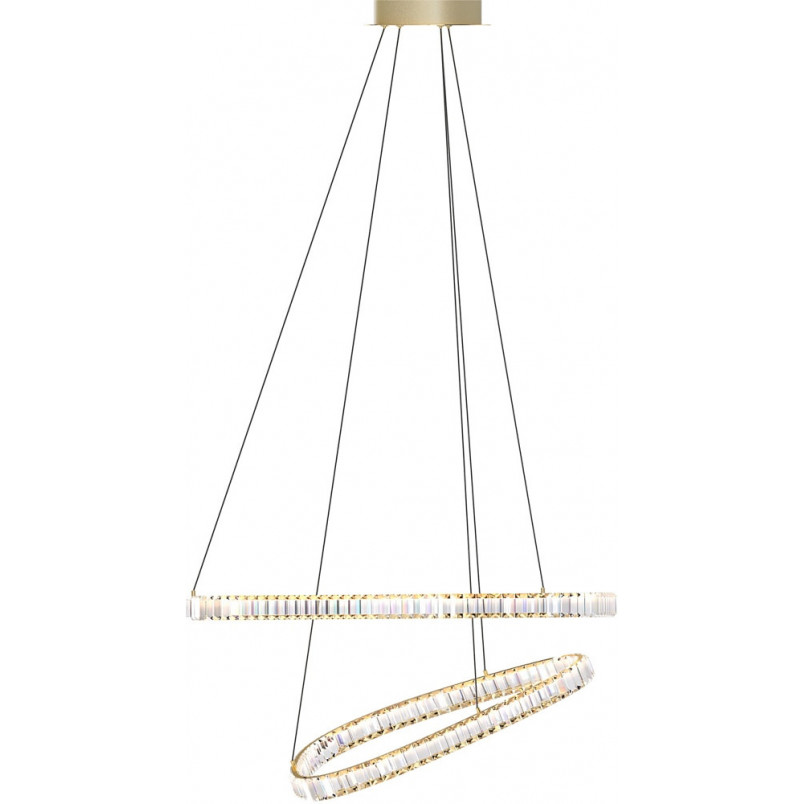 Lampa Wisząca Kryształowa Złota | ZumaLine Athesa LED 80cm