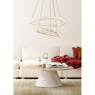 Lampa Wisząca Kryształowa Złota | ZumaLine Athesa LED 80cm
