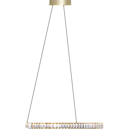 Lampa Wisząca Kryształowa Złota Athesa LED 60cm | ZumaLine