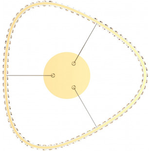 Lampa Wisząca Kryształowa Złota Athesa LED 60cm | ZumaLine