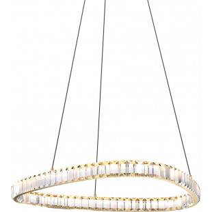 Lampa Wisząca Kryształowa Złota Athesa LED 60cm | ZumaLine