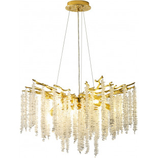 Lampa Kryształowa Dijon Złota 60cm | ZumaLine - Eleganckie Oświetlenie