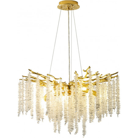 Lampa Kryształowa Dijon Złota 60cm | ZumaLine - Eleganckie Oświetlenie