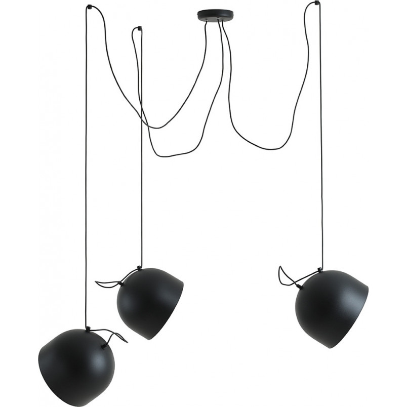 Lampa wisząca "Pająk" Noor czarna Aldex | Loftowa, 3-punktowa