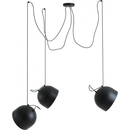 Lampa wisząca "Pająk" Noor czarna Aldex | Loftowa, 3-punktowa