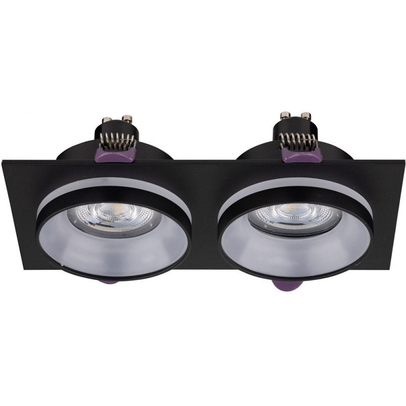 Lampa spot Jet czarna - TK Lighting | Downlight podwójny