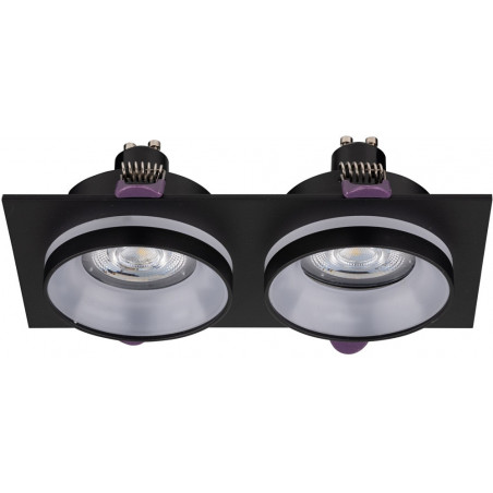 Lampa spot Jet czarna - TK Lighting | Downlight podwójny