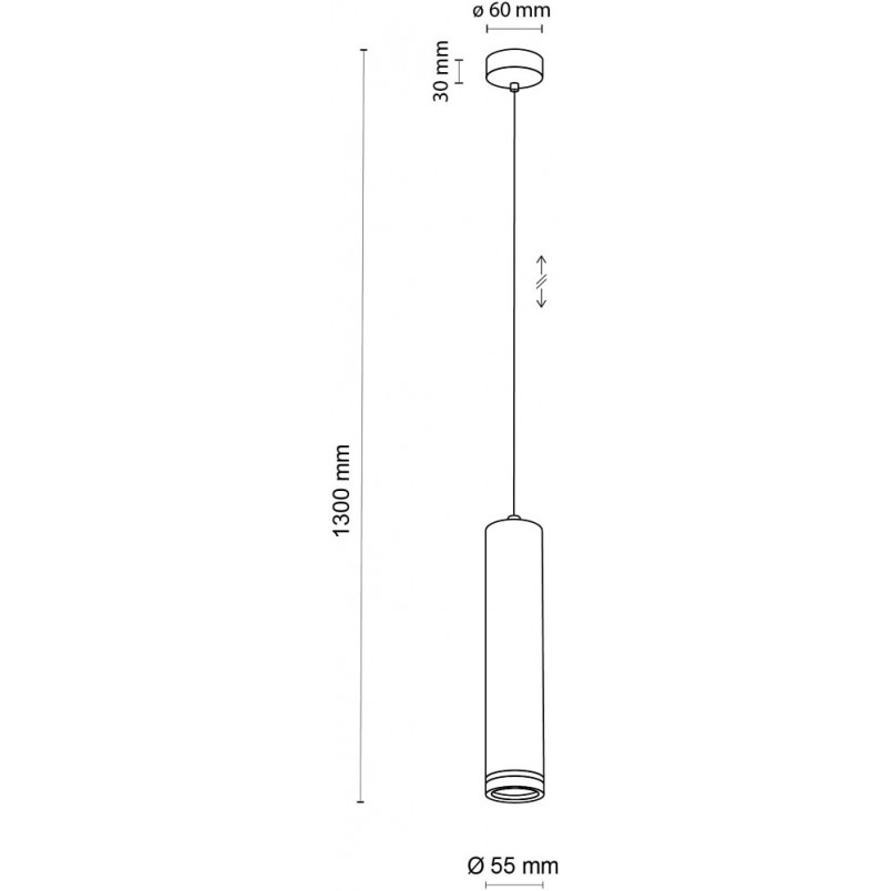 Lampa wisząca tuba biała Jet | TK Lighting - Kup teraz!