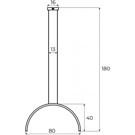 Lampa wisząca Trio Arc LED Maxlight | Nowoczesny Design