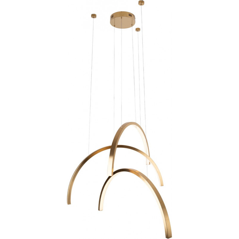 Lampa wisząca Trio Arc III LED - Maxlight, 80cm, złoto