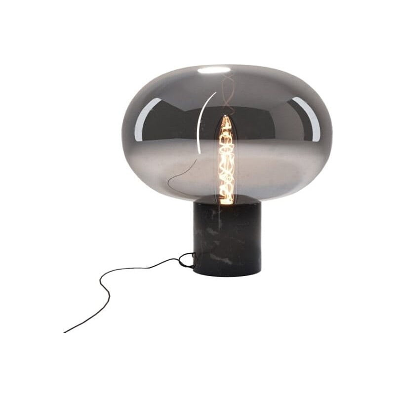 Lampa stołowa Moonstone | Szkło dymione, marmur | Maxlight