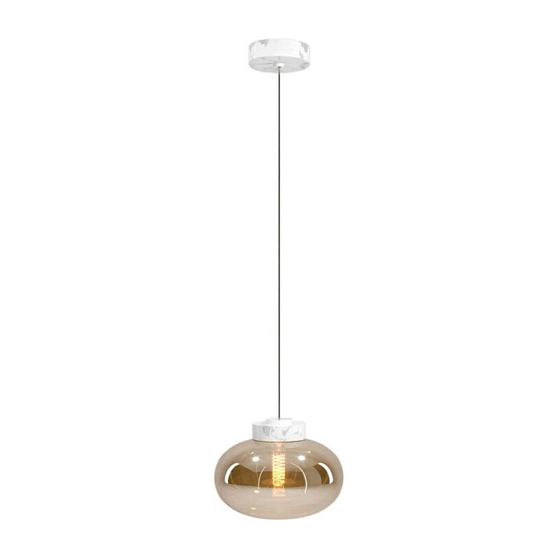 Lampa wisząca Moonstone | Bursztynowe szkło, Maxlight