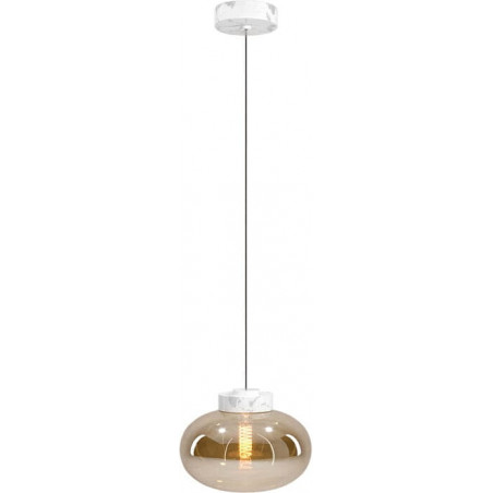Lampa wisząca Moonstone | Bursztynowe szkło, Maxlight
