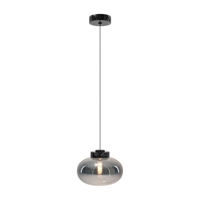 Lampa wisząca Moonstone MaxLight - Szkło dymione, czarny marmur