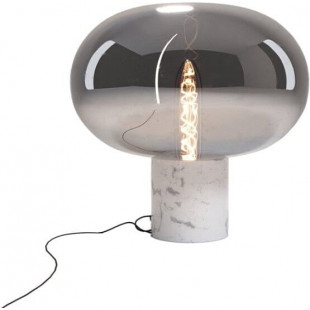 Lampa stołowa Moonstone - MaxLight | Szkło dymione, marmur